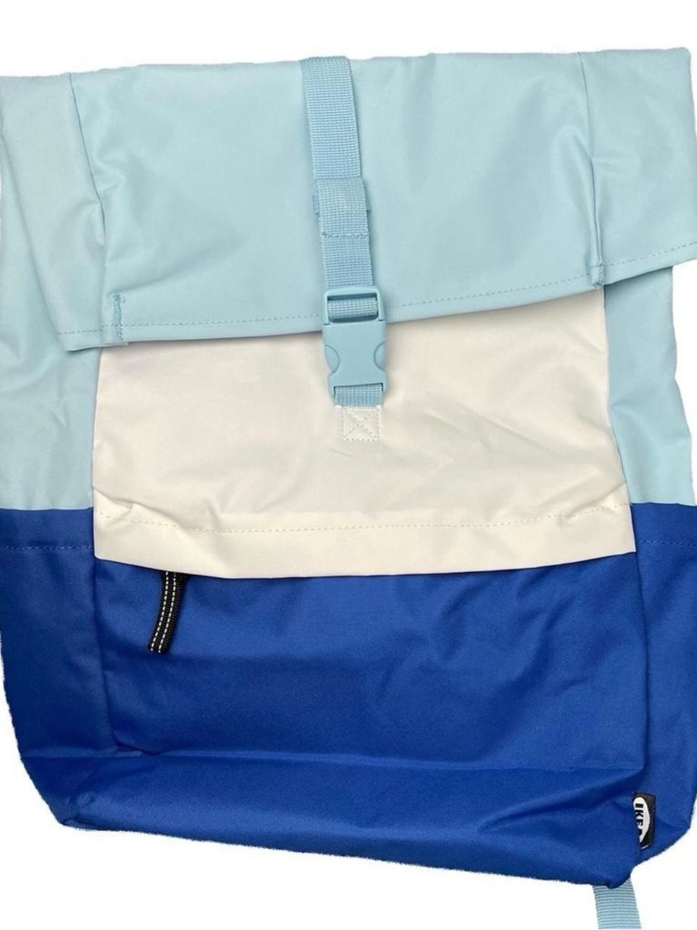 IKEA Starttid Laptop Backpack
Blue Extendable Bag Travel Student Hiking Gym Pack